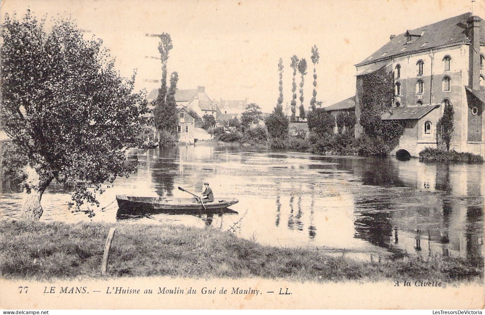 FRANCE - 72 - LE MANS - L'Huisne Au Moulin Du Gué De Maulny - Carte Postale Ancienne - Le Mans