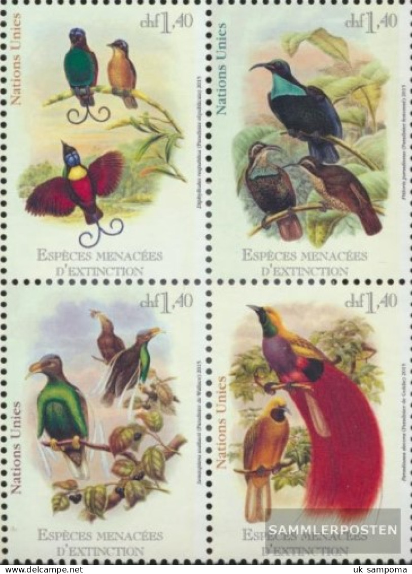 UN - Geneva 908-911 Block Of Four (complete Issue) Unmounted Mint / Never Hinged 2015 Paradiesvögel - Neufs