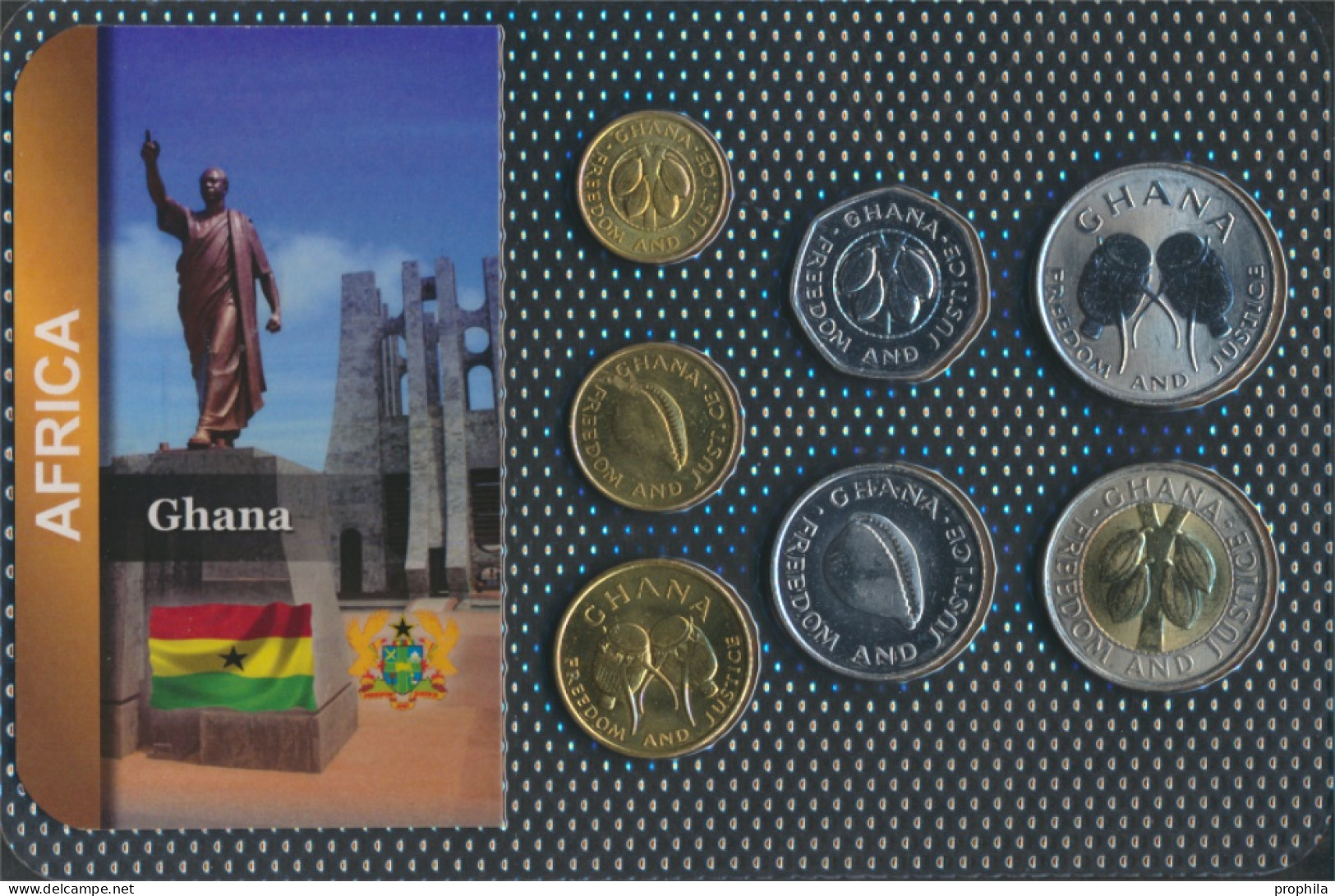 Ghana Stgl./unzirkuliert Kursmünzen Stgl./unzirkuliert Ab 1984 50 Pesewas Bis 100 Cedis (10091453 - Ghana