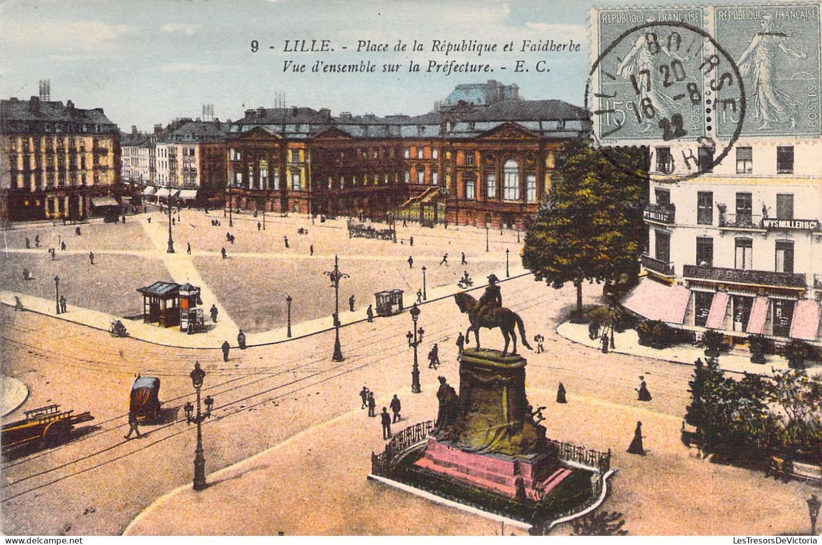 FRANCE - 59 - LILLE - Place De La République Et Faiherbe - Carte Postale Ancienne - Lille