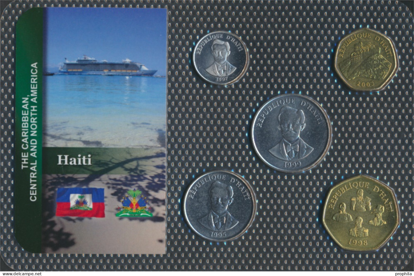 Haiti Stgl./unzirkuliert Kursmünzen Stgl./unzirkuliert Ab 1986 5 Cents Bis 5 Gourdes (10091606 - Haïti