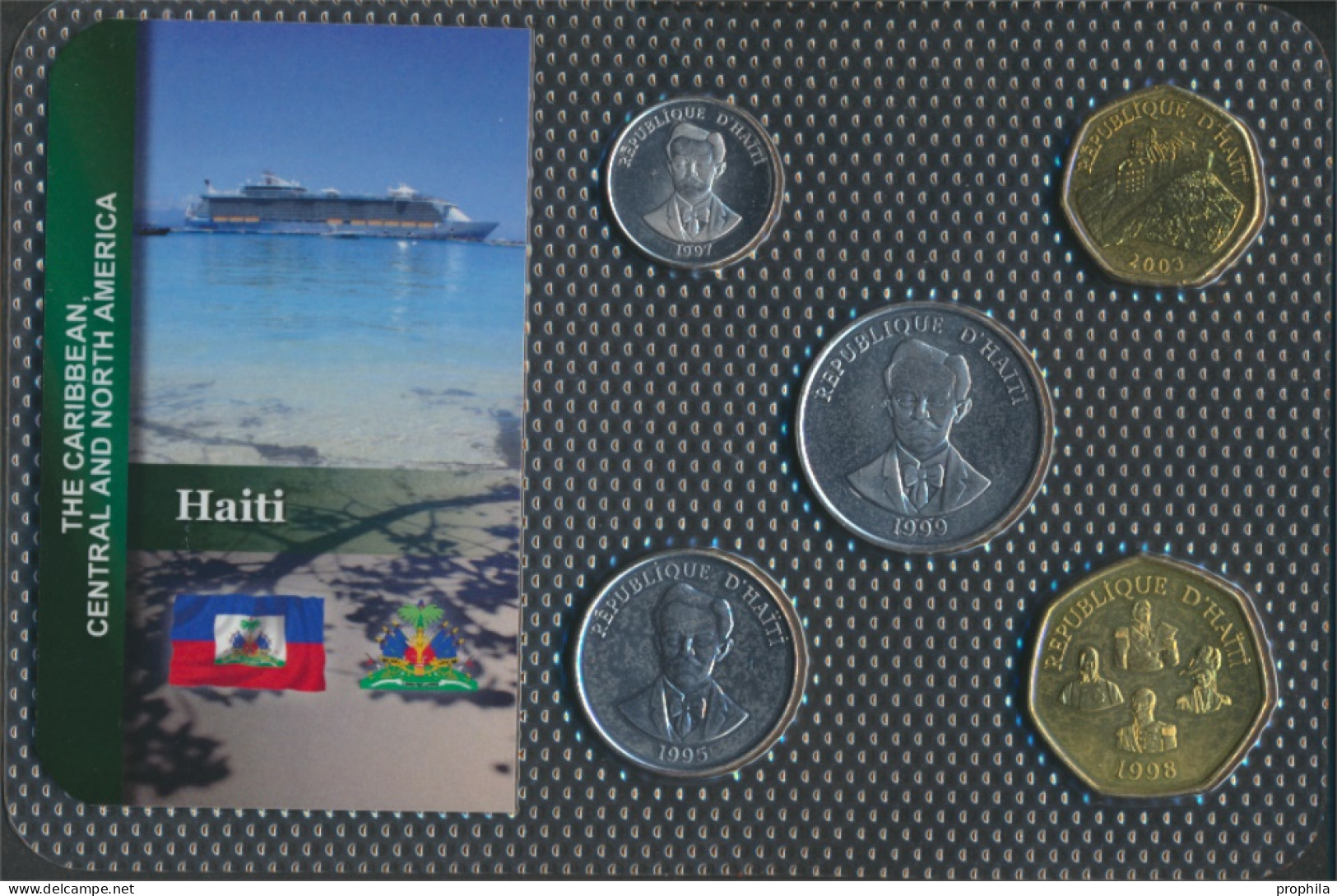 Haiti Stgl./unzirkuliert Kursmünzen Stgl./unzirkuliert Ab 1986 5 Cents Bis 5 Gourdes (10091608 - Haïti