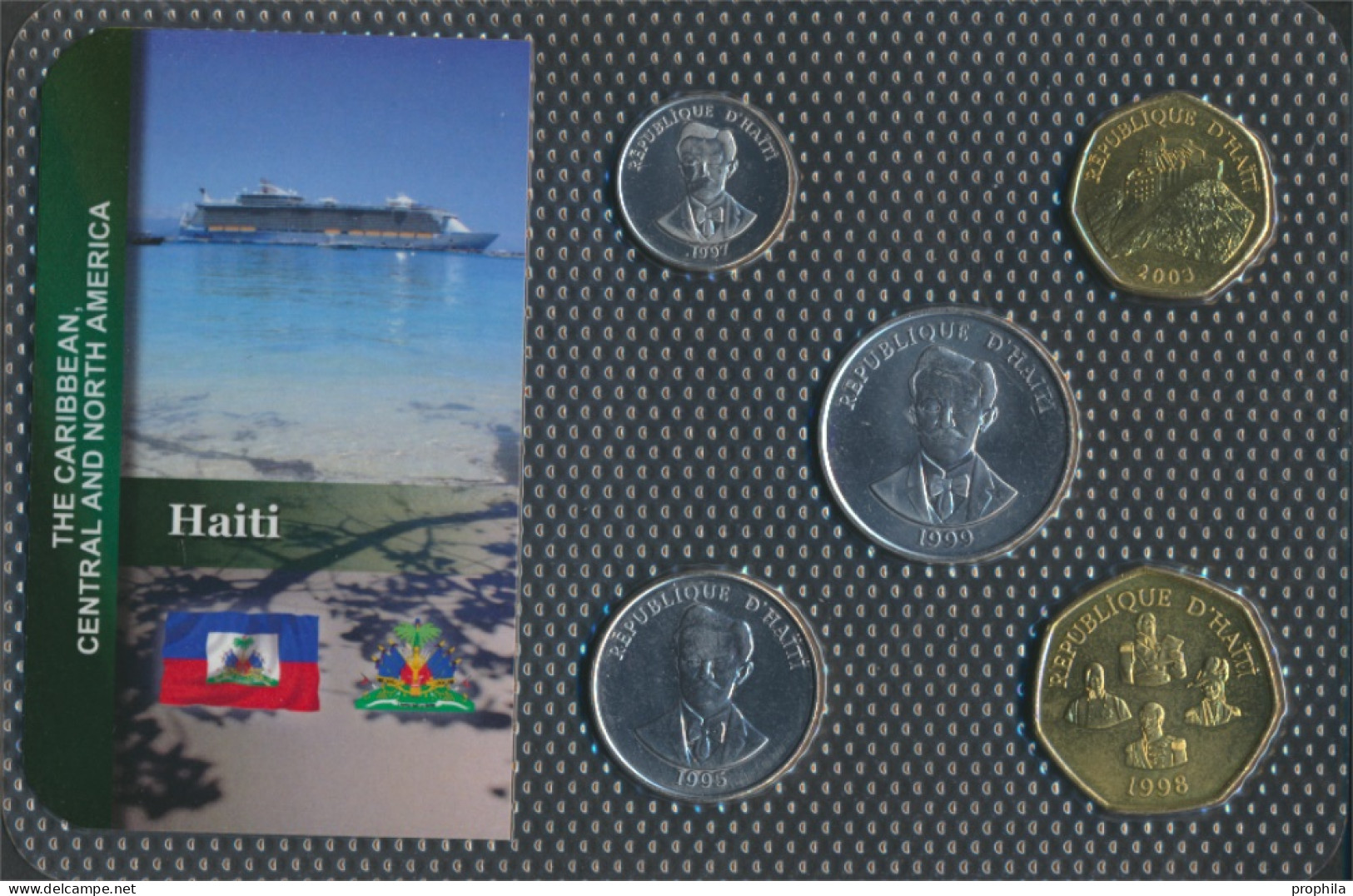 Haiti Stgl./unzirkuliert Kursmünzen Stgl./unzirkuliert Ab 1986 5 Cents Bis 5 Gourdes (10091614 - Haïti