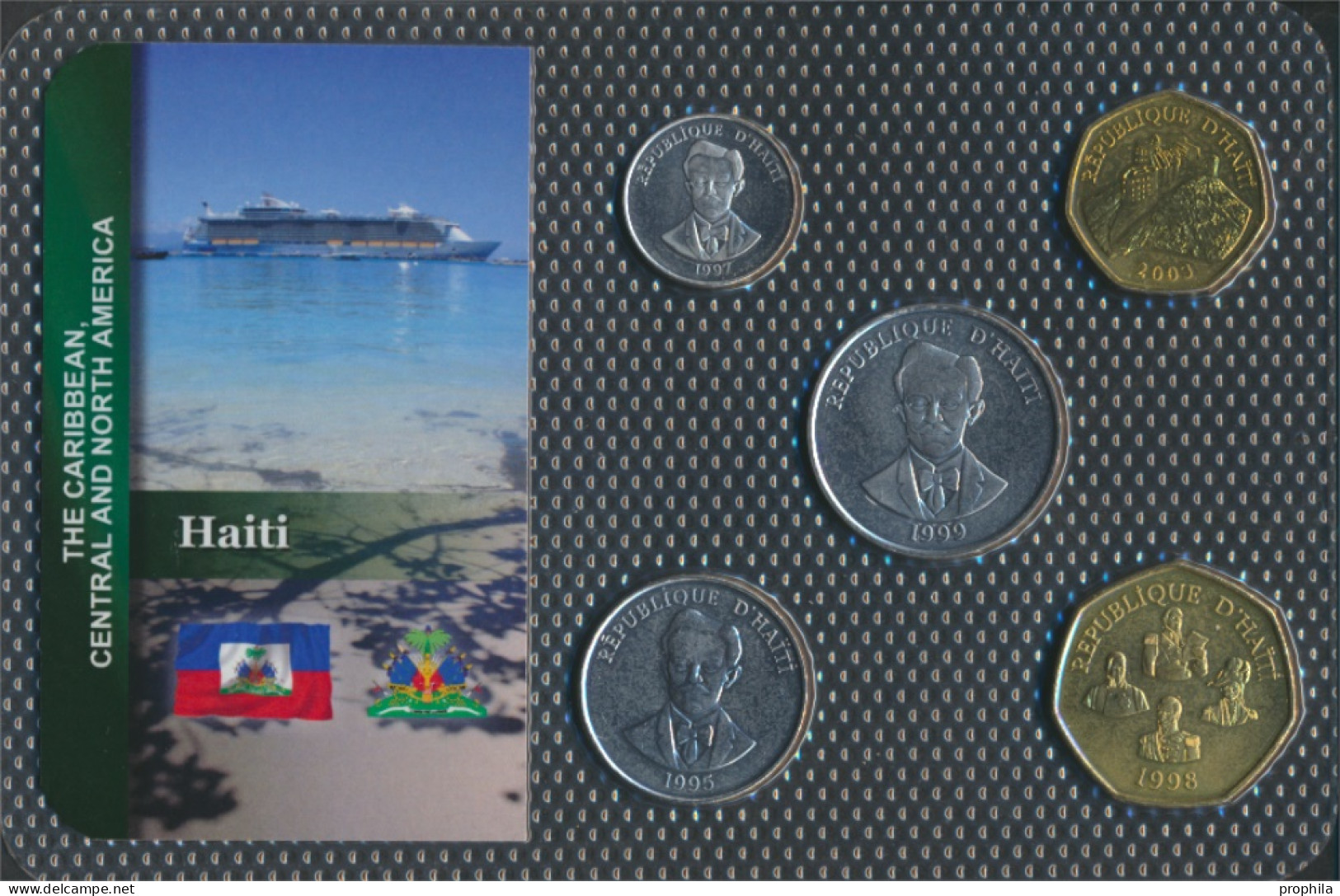 Haiti Stgl./unzirkuliert Kursmünzen Stgl./unzirkuliert Ab 1986 5 Cents Bis 5 Gourdes (10091615 - Haiti