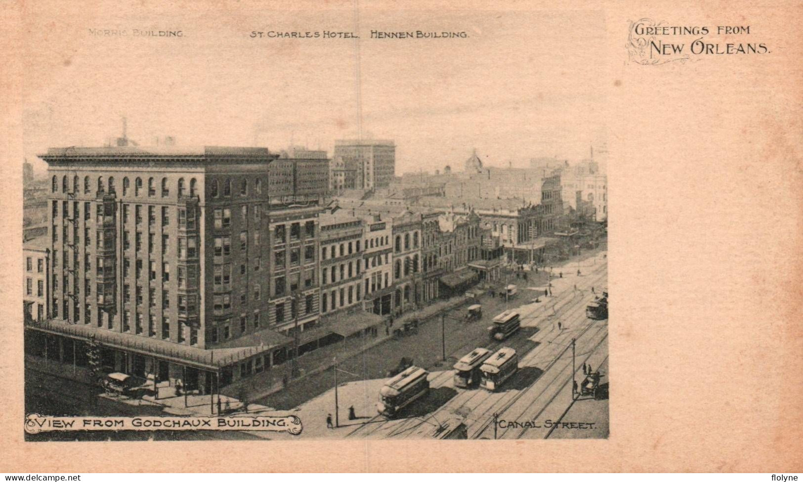 New Orleans - View From Godchaux Building - états Unis Usa United States - New Orleans