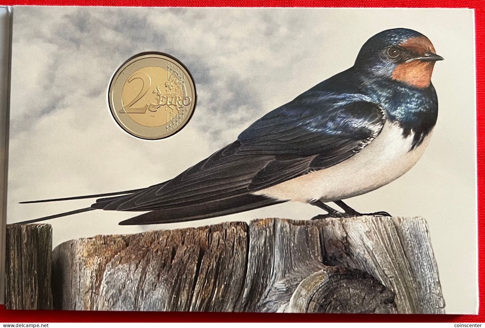 Estonia 2 Euro 2023 "National Bird - Barn Swallow" BiMetallic CoinCard BU - Estonie