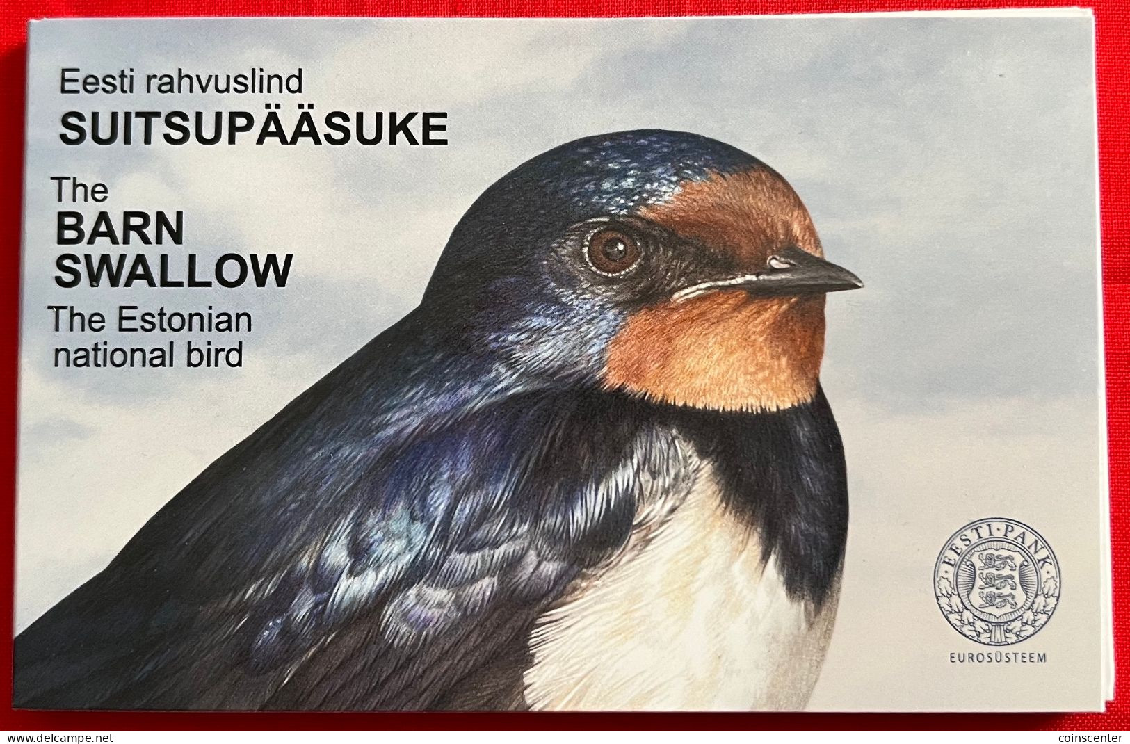 Estonia 2 Euro 2023 "National Bird - Barn Swallow" BiMetallic CoinCard BU - Estonie