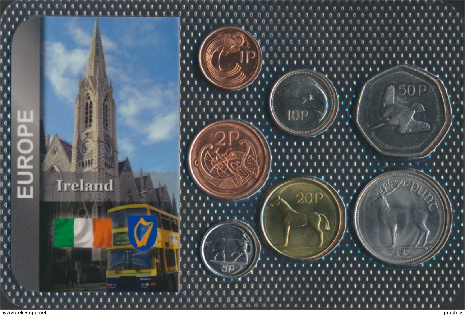 Irland Stgl./unzirkuliert Kursmünzen Stgl./unzirkuliert Ab 1970 1 Pence Bis 1 Pound (10091550 - Irlande