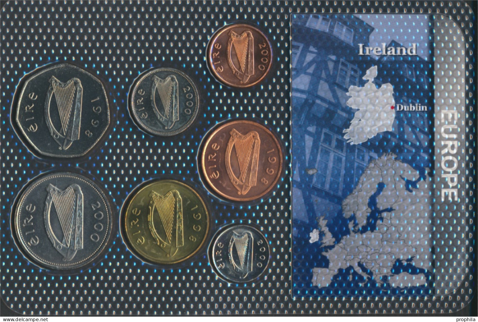 Irland Stgl./unzirkuliert Kursmünzen Stgl./unzirkuliert Ab 1970 1 Pence Bis 1 Pound (10091550 - Irlande