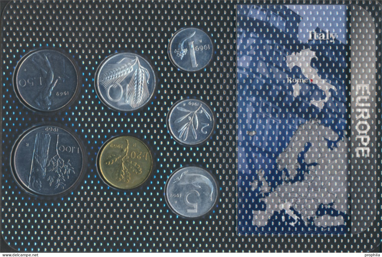 Italien Stgl./unzirkuliert Kursmünzen Stgl./unzirkuliert Ab 1969 1 Lire Bis 100 Lire (10091546 - Autres & Non Classés