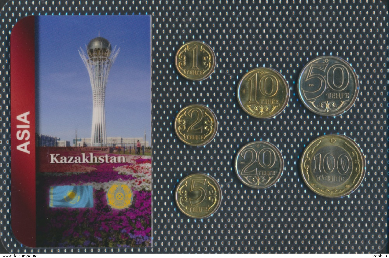 Kasachstan Stgl./unzirkuliert Kursmünzen Stgl./unzirkuliert Ab 1997 1 Tenge Bis 100 Tenge (10091738 - Kasachstan