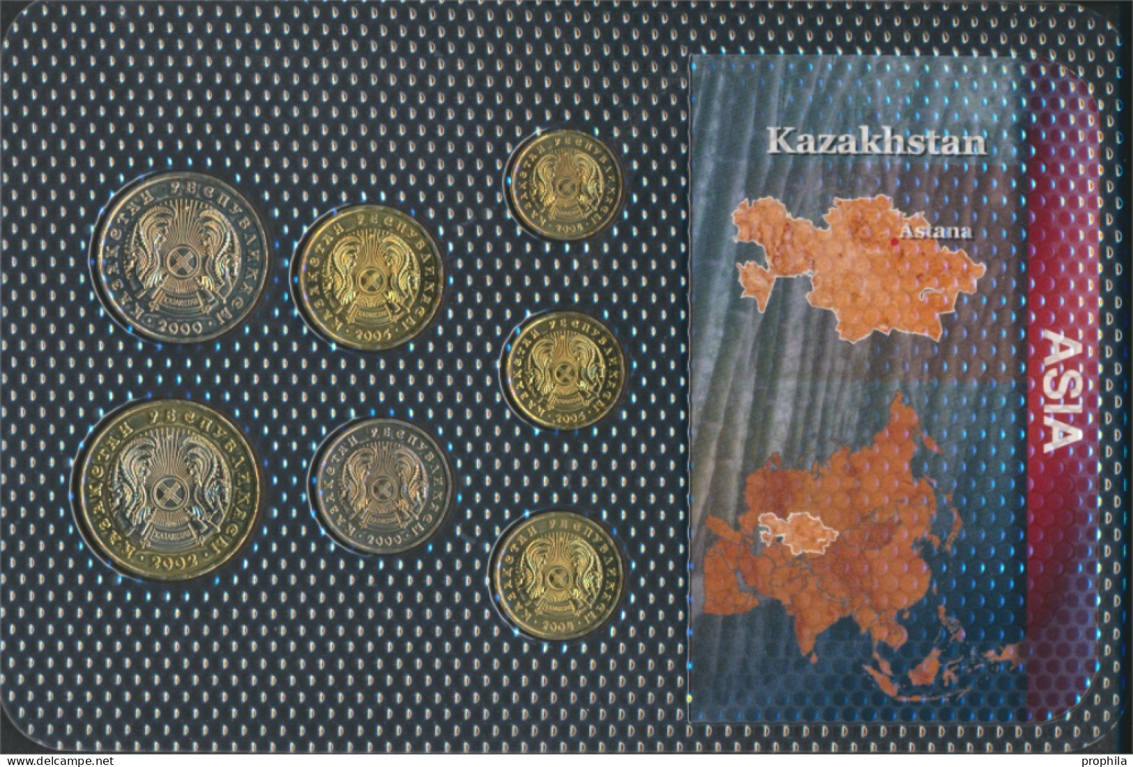 Kasachstan Stgl./unzirkuliert Kursmünzen Stgl./unzirkuliert Ab 1997 1 Tenge Bis 100 Tenge (10091738 - Kazajstán