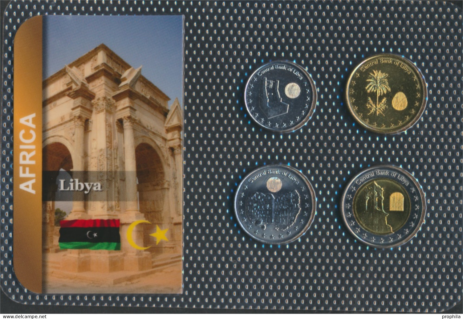 Libyen 2014 Stgl./unzirkuliert Kursmünzen 2014 50 Dirhams Bis 1/2 Dinar (10091736 - Libye