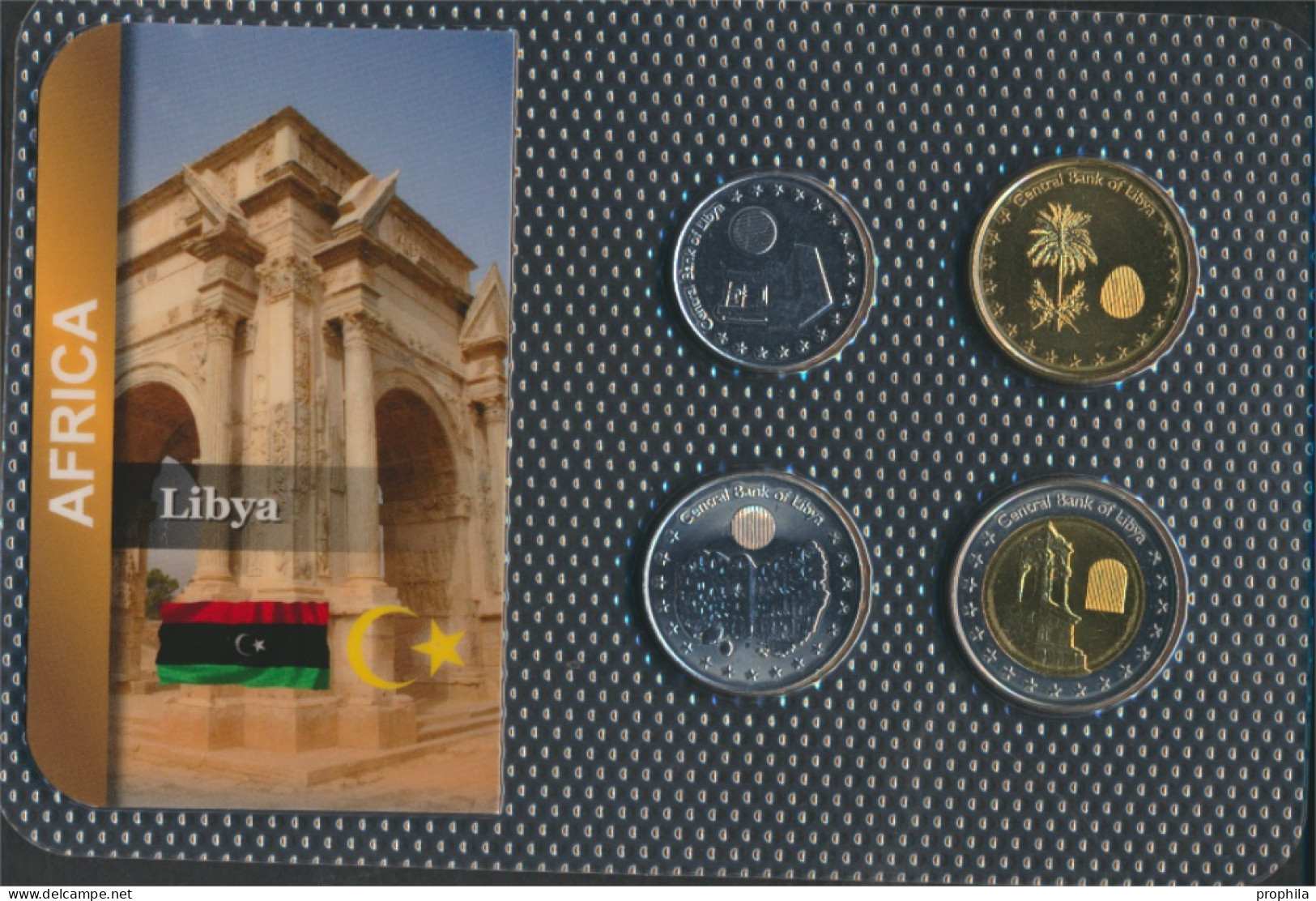 Libyen 2014 Stgl./unzirkuliert Kursmünzen 2014 50 Dirhams Bis 1/2 Dinar (10091737 - Libye