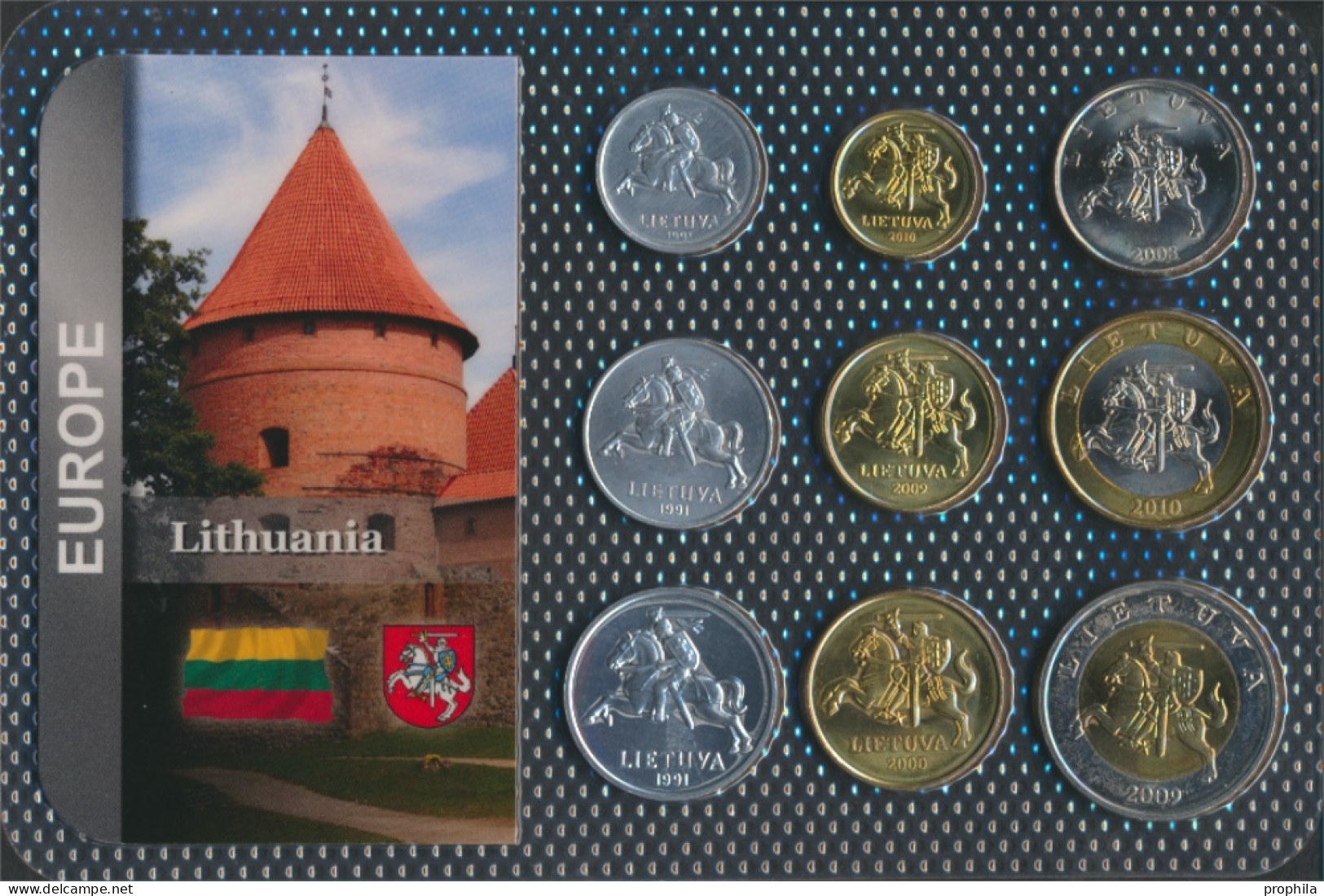 Litauen Stgl./unzirkuliert Kursmünzen Stgl./unzirkuliert Ab 1991 1 Centai Bis 5 Litai (10091732 - Lithuania