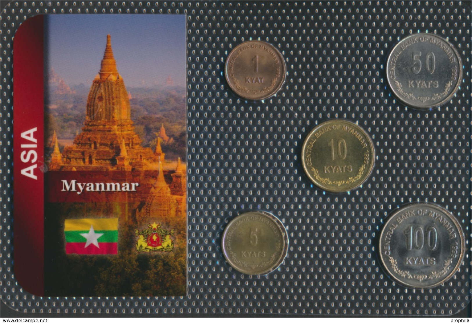 Myanmar Stgl./unzirkuliert Kursmünzen Stgl./unzirkuliert Ab 1999 1 Kyat Bis 100 Kyats (10091268 - Birmania