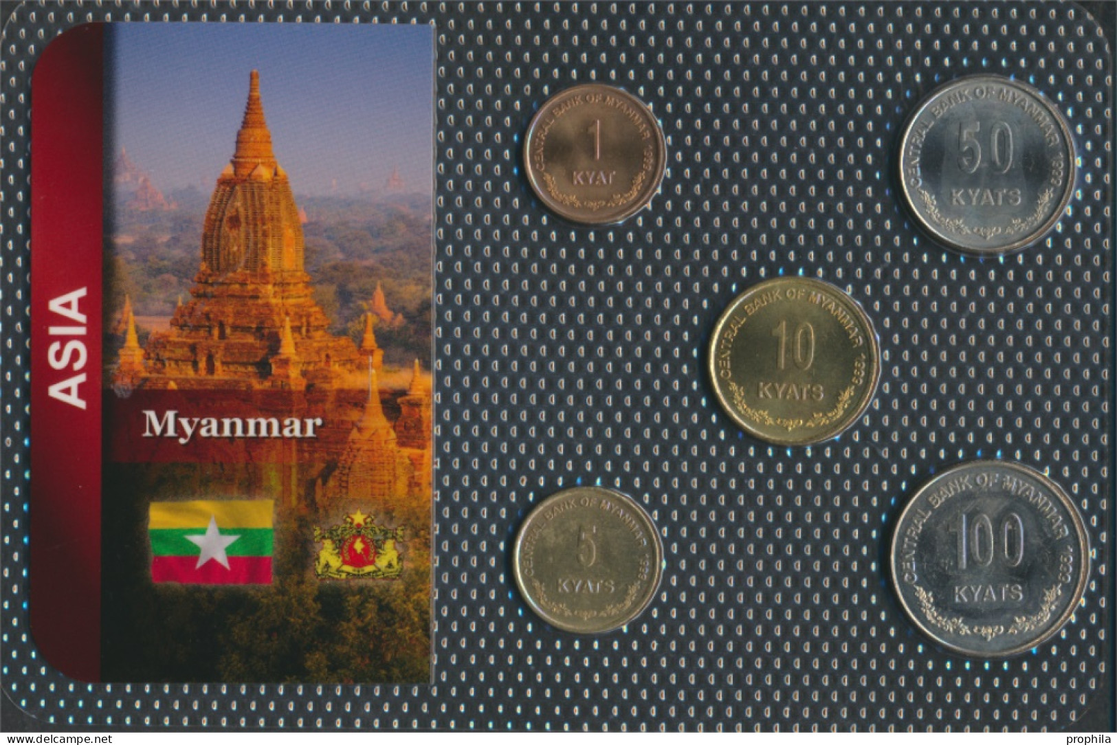 Myanmar Stgl./unzirkuliert Kursmünzen Stgl./unzirkuliert Ab 1999 1 Kyat Bis 100 Kyats (10091271 - Myanmar