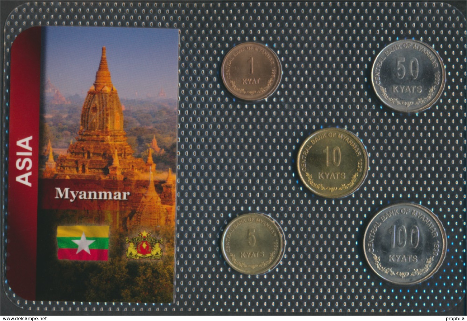 Myanmar Stgl./unzirkuliert Kursmünzen Stgl./unzirkuliert Ab 1999 1 Kyat Bis 100 Kyats (10091272 - Myanmar