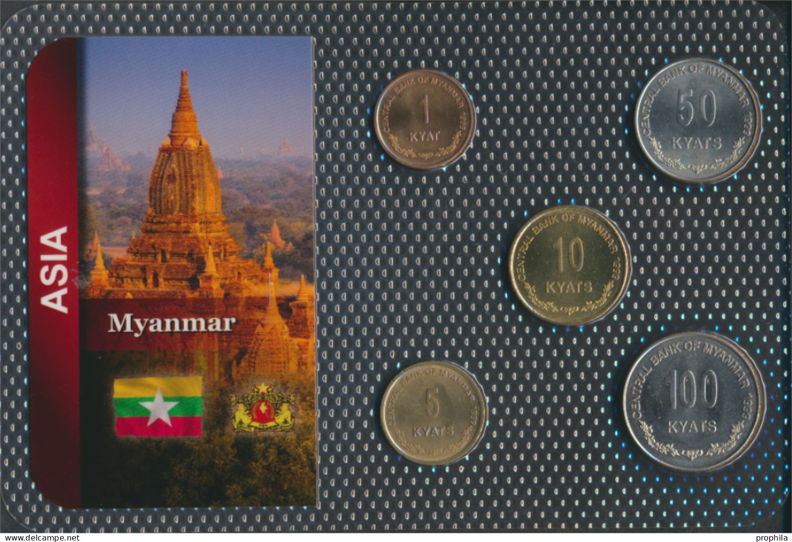 Myanmar Stgl./unzirkuliert Kursmünzen Stgl./unzirkuliert Ab 1999 1 Kyat Bis 100 Kyats (10091273 - Birmania