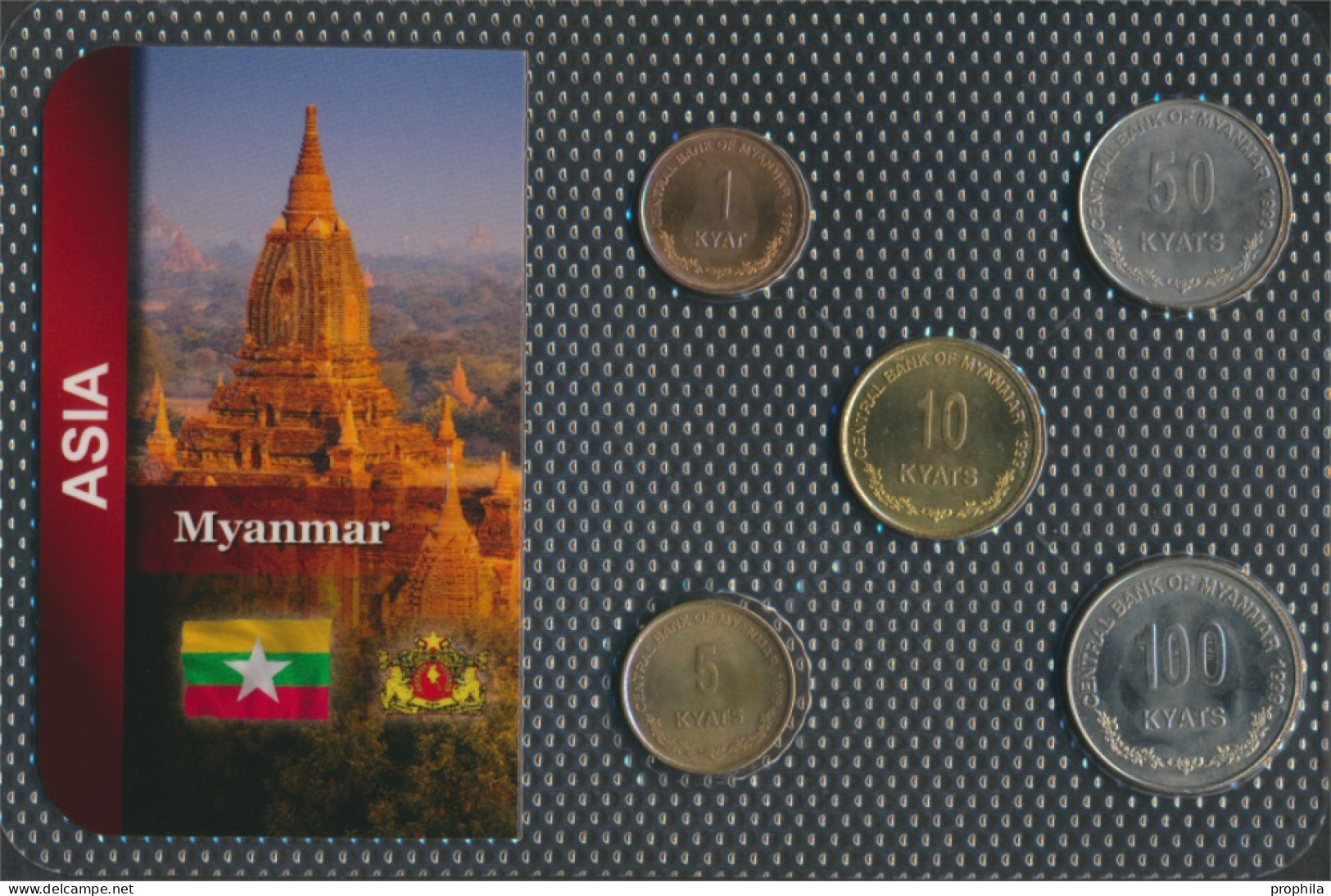 Myanmar Stgl./unzirkuliert Kursmünzen Stgl./unzirkuliert Ab 1999 1 Kyat Bis 100 Kyats (10091274 - Birmania