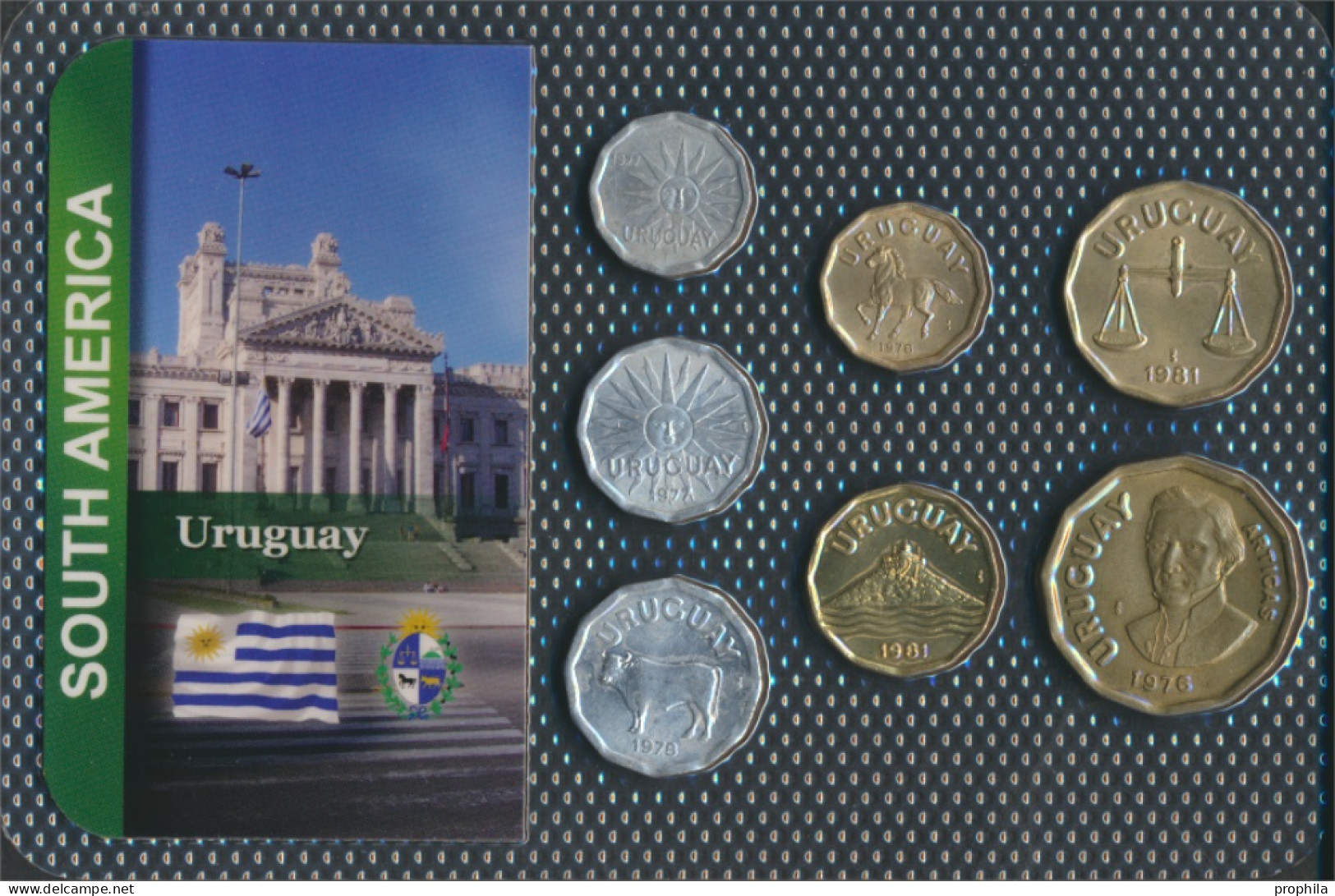 Uruguay Sehr Schön Kursmünzen Sehr Schön Ab 1976 1 Centimo Bis 1 Nuevo Peso (10092052 - Uruguay