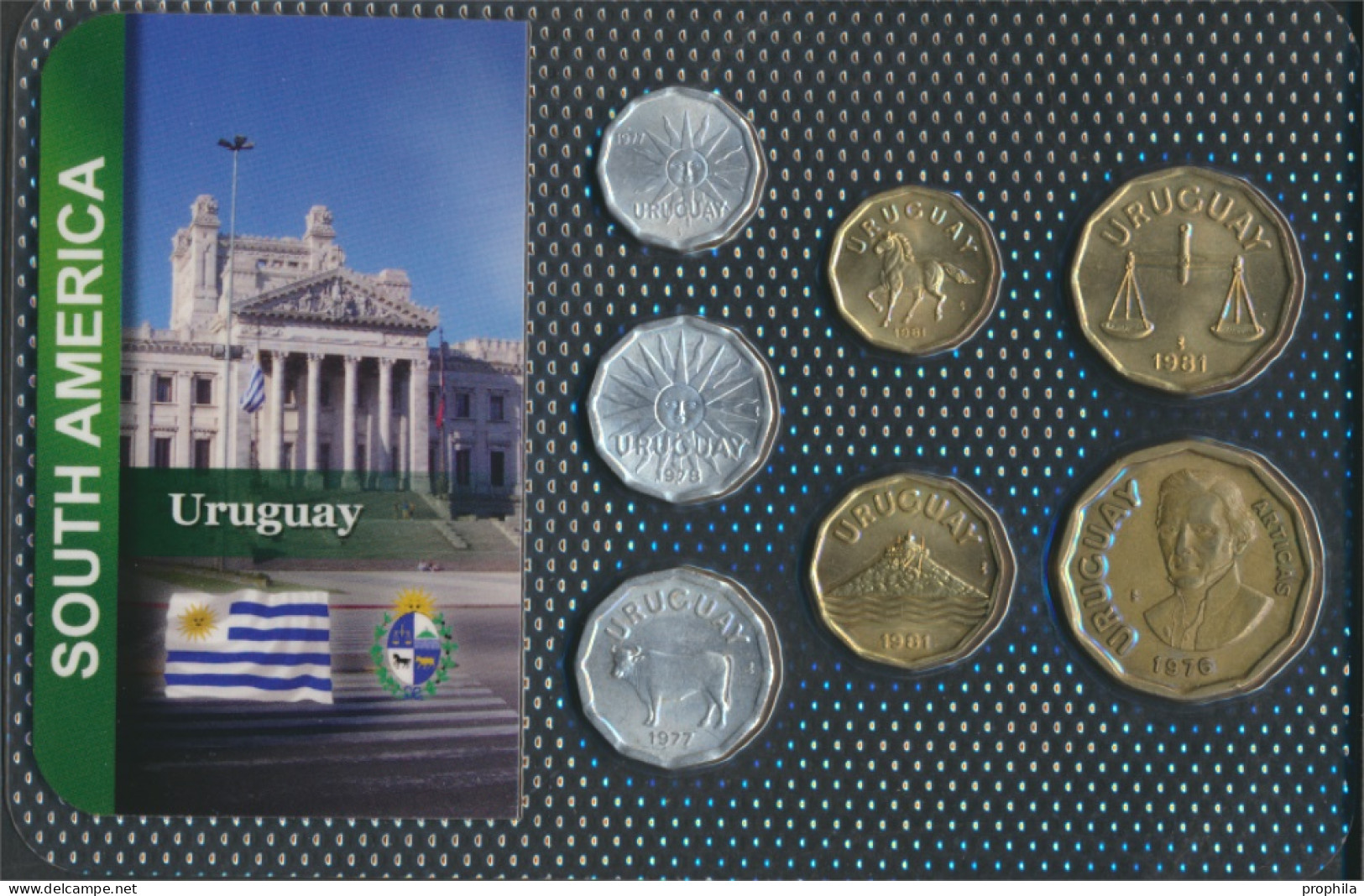 Uruguay Sehr Schön Kursmünzen Sehr Schön Ab 1976 1 Centimo Bis 1 Nuevo Peso (10092054 - Uruguay