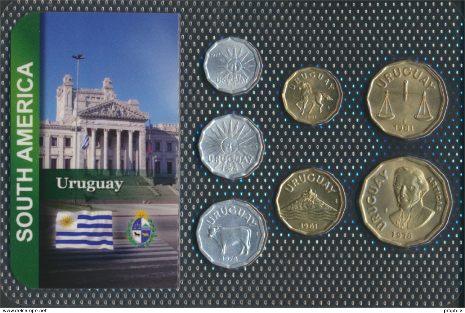 Uruguay Sehr Schön Kursmünzen Sehr Schön Ab 1976 1 Centimo Bis 1 Nuevo Peso (10092055 - Uruguay