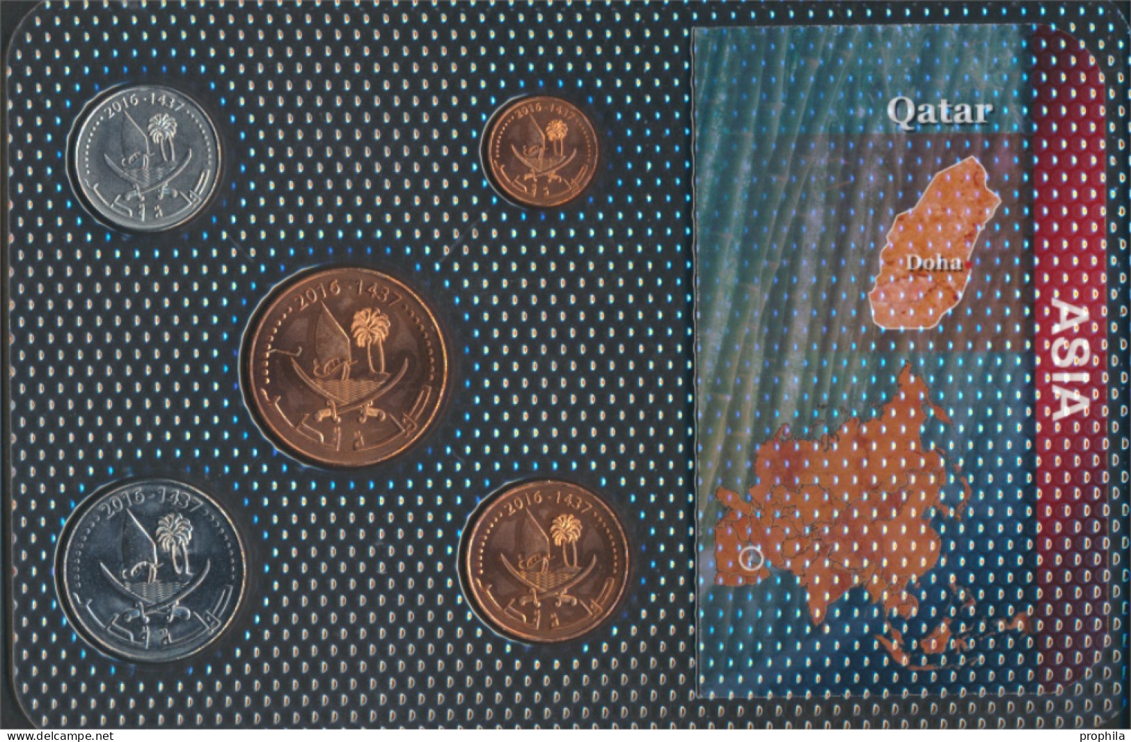 Qatar 2016 Stgl./unzirkuliert Kursmünzen 2016 1 Dirham Bis 50 Dirhams (10091896 - Qatar