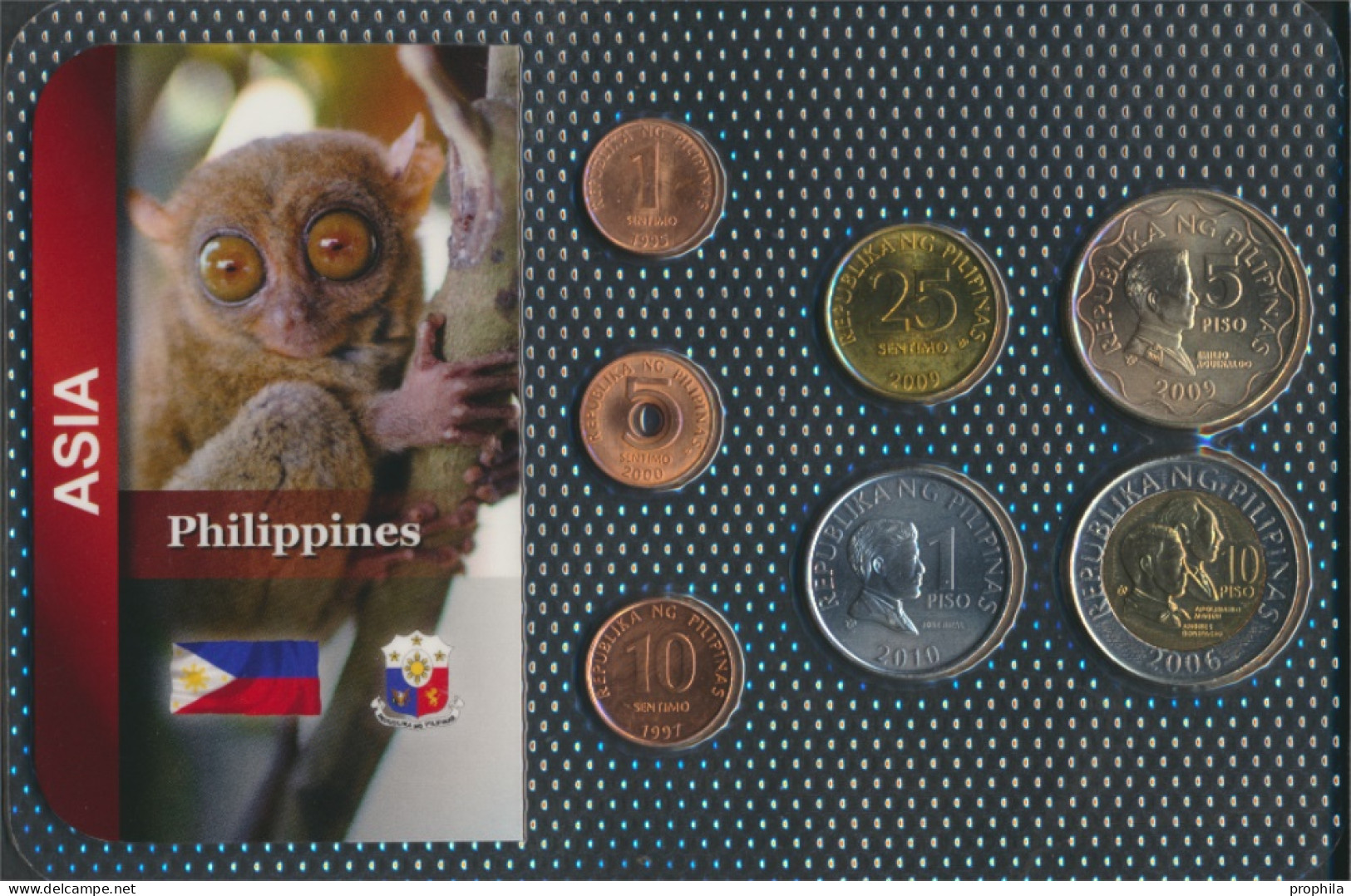 Philippinen Stgl./unzirkuliert Kursmünzen Stgl./unzirkuliert Ab 1995 1 Sentimo Bis 10 Piso (10091777 - Philippines