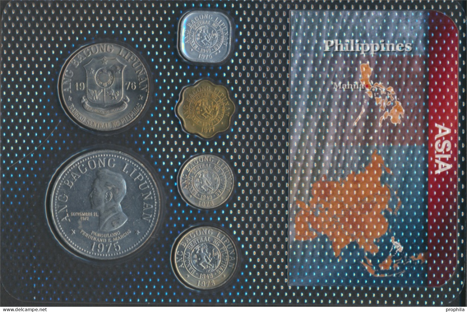 Philippinen Stgl./unzirkuliert Kursmünzen Stgl./unzirkuliert Ab 1975 1 Sentimo Bis 5 Piso (10091754 - Philippines
