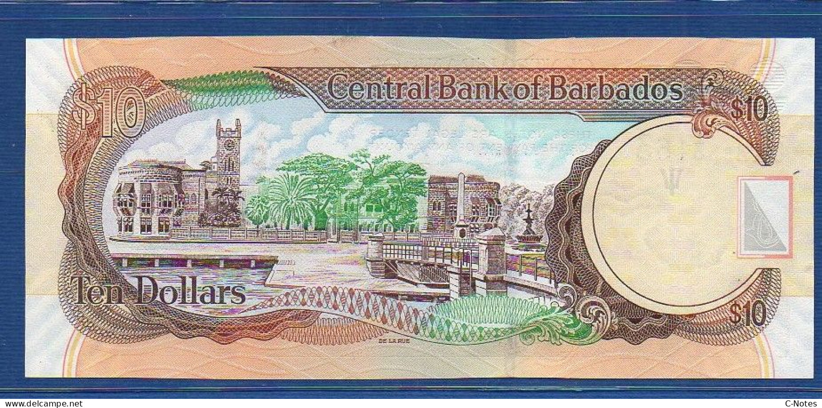 BARBADOS - P.68c –  10 DOLLARS 2012 UNC, S/n C43553163 - Barbados (Barbuda)