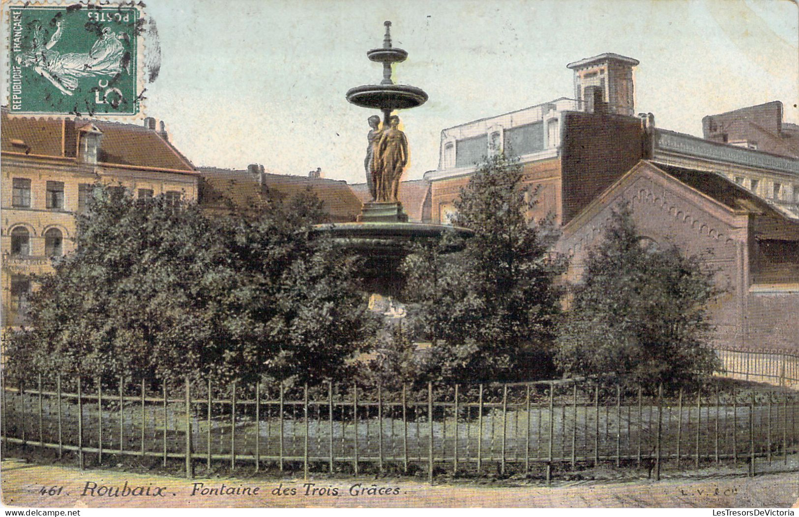 FRANCE - 59 - ROUBAIX - Fontaine Des Trois Grâces - Carte Postale Ancienne - Roubaix