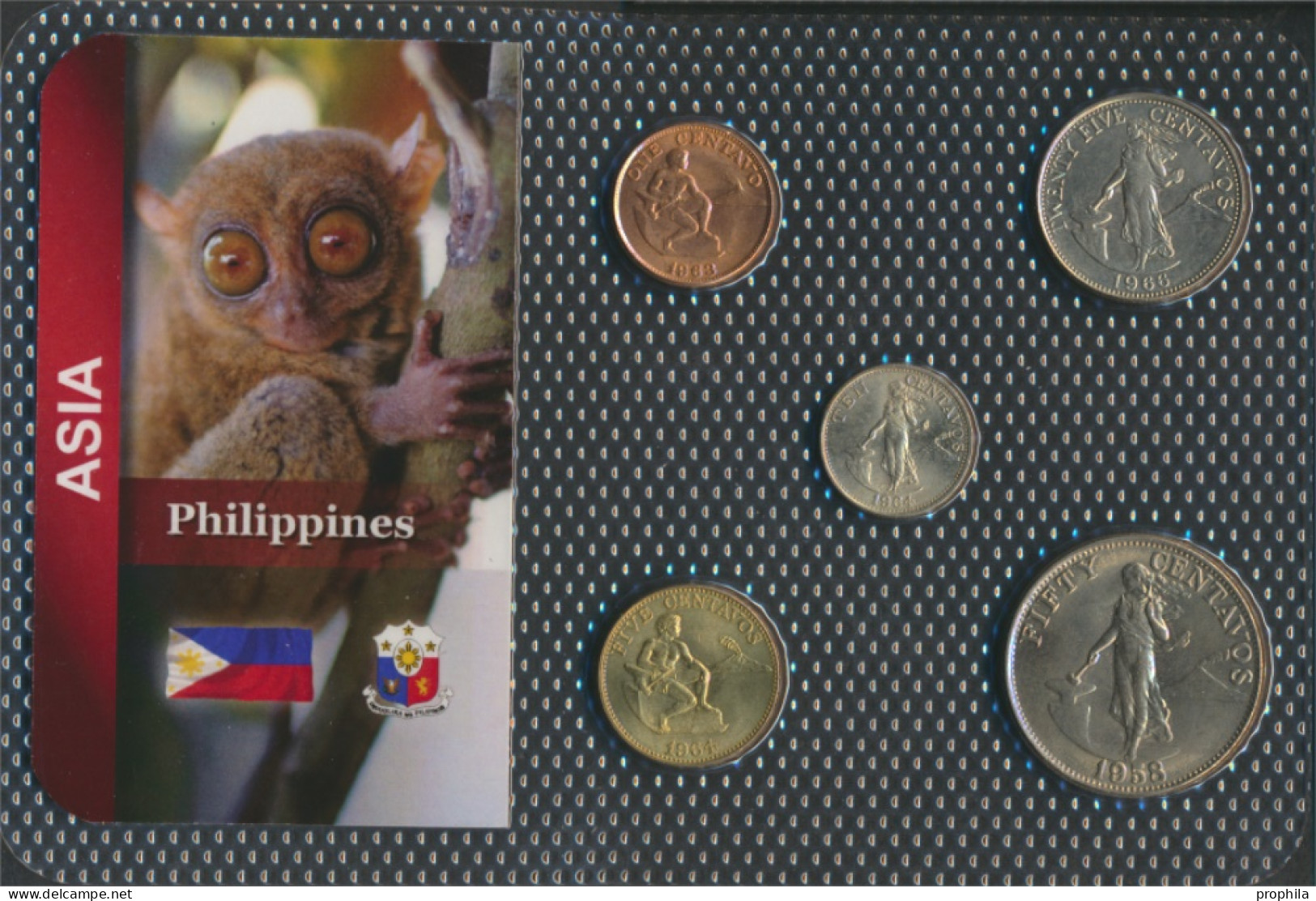 Philippinen Stgl./unzirkuliert Kursmünzen Stgl./unzirkuliert Ab 1958 1 Centavo Bis 50 Centavos (10091933 - Philippines