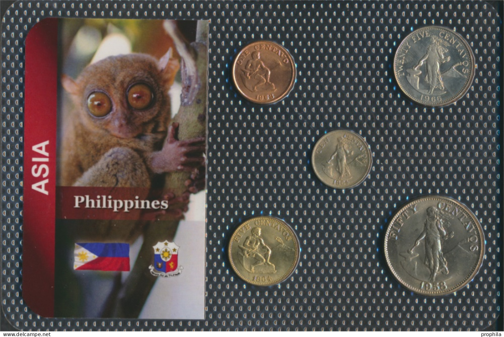 Philippinen Stgl./unzirkuliert Kursmünzen Stgl./unzirkuliert Ab 1958 1 Centavo Bis 50 Centavos (10091938 - Philippines