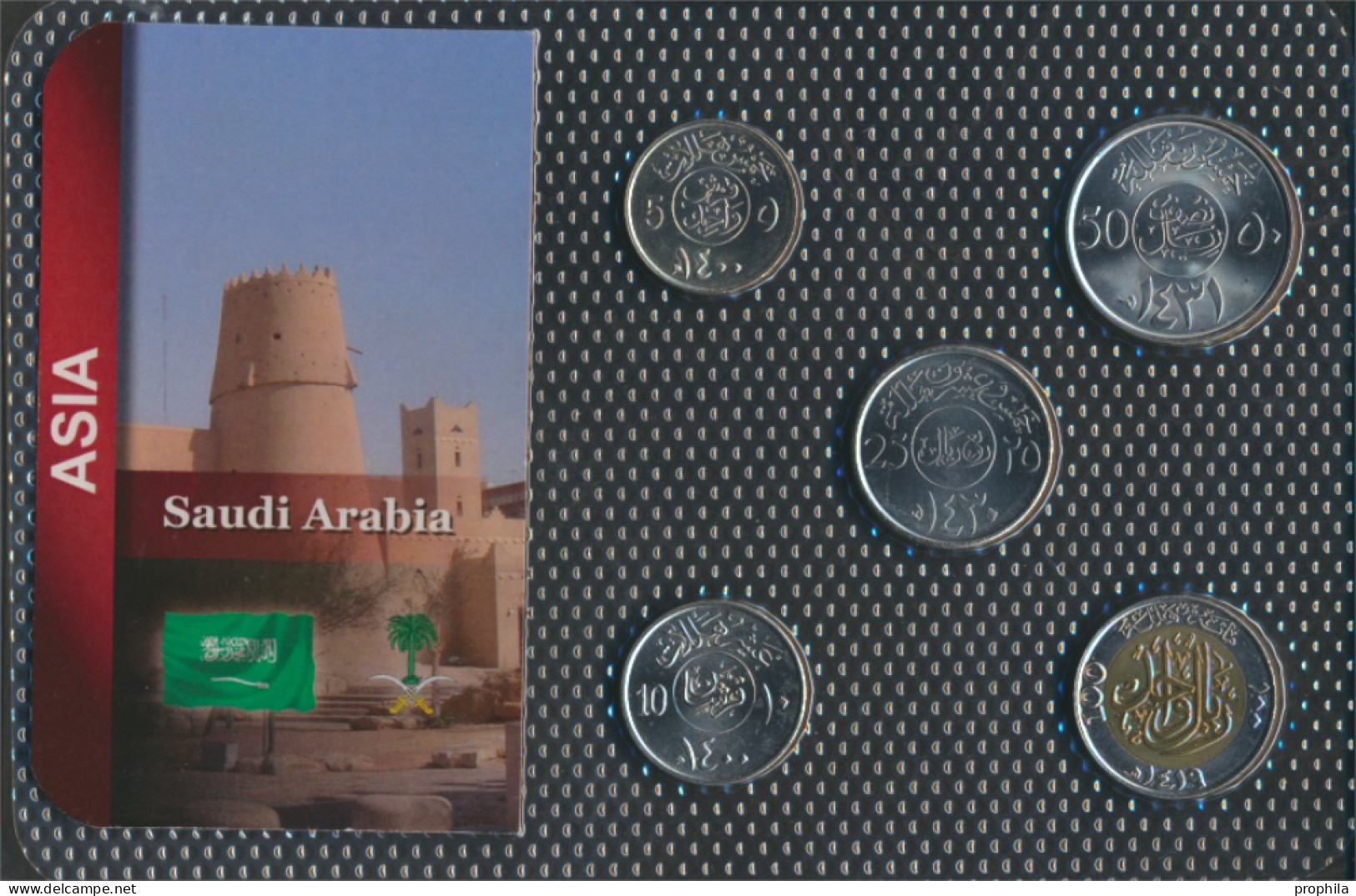 Saudi-Arabien Stgl./unzirkuliert Kursmünzen Stgl./unzirkuliert Ab 1976 5 Halala Bis 100 Halala (10091845 - Saudi Arabia