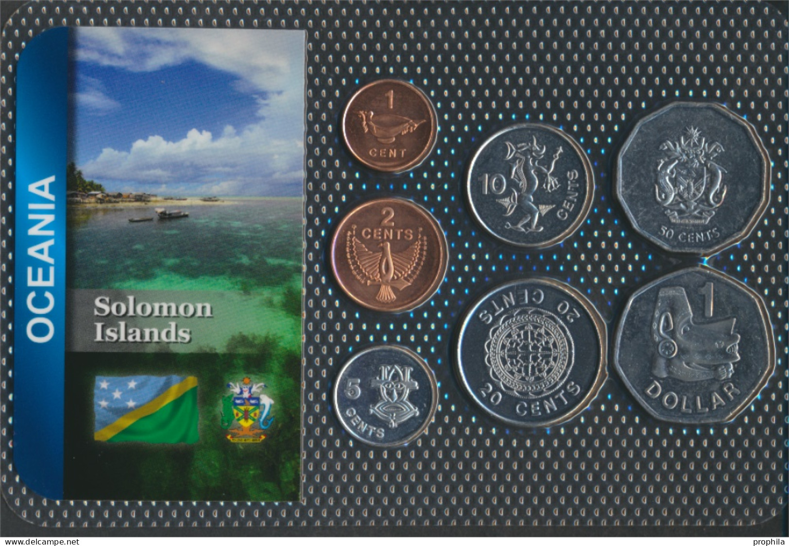 Salomoninseln Stgl./unzirkuliert Kursmünzen Stgl./unzirkuliert Ab 1987 1 Cent Bis 1 Dollar (10092005 - Salomon