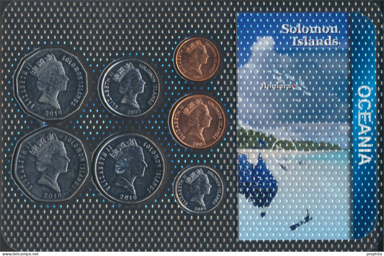 Salomoninseln Stgl./unzirkuliert Kursmünzen Stgl./unzirkuliert Ab 1987 1 Cent Bis 1 Dollar (10092005 - Islas Salomón