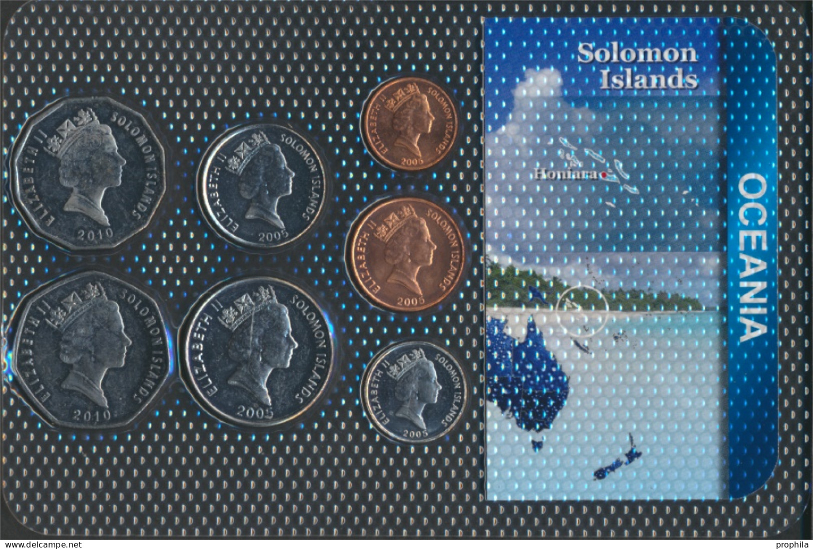 Salomoninseln Stgl./unzirkuliert Kursmünzen Stgl./unzirkuliert Ab 1987 1 Cent Bis 1 Dollar (10092006 - Solomon Islands