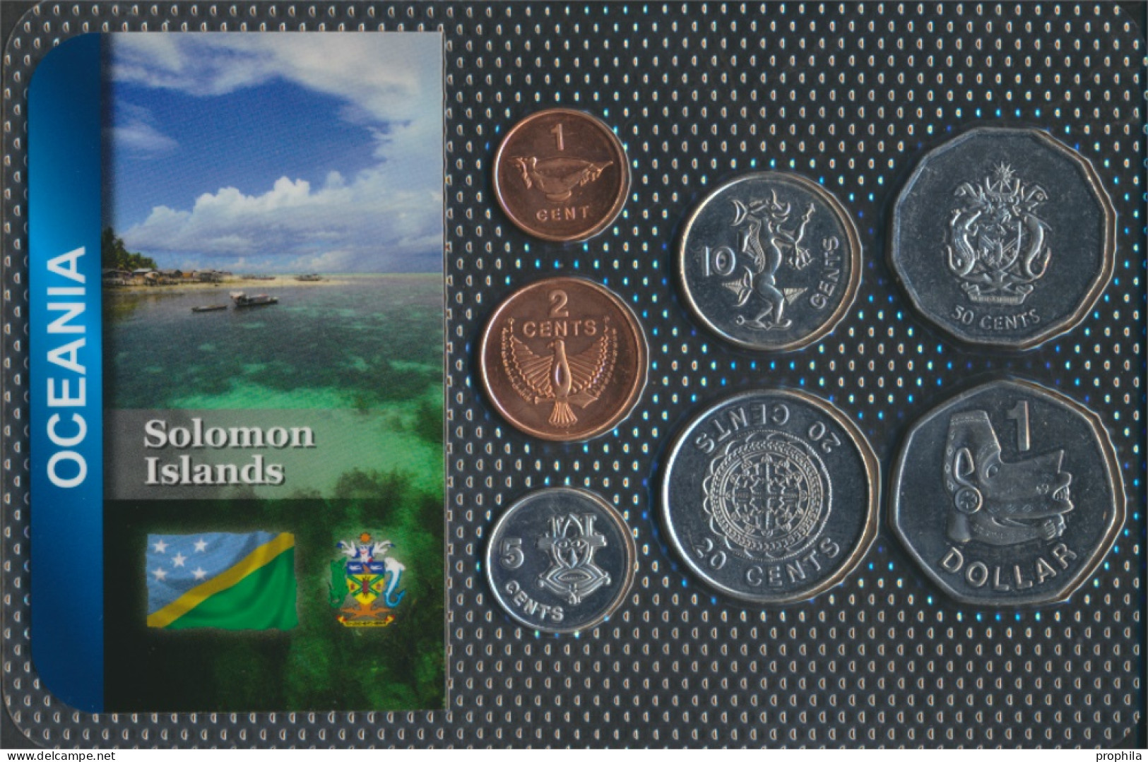 Salomoninseln Stgl./unzirkuliert Kursmünzen Stgl./unzirkuliert Ab 1987 1 Cent Bis 1 Dollar (10092007 - Islas Salomón