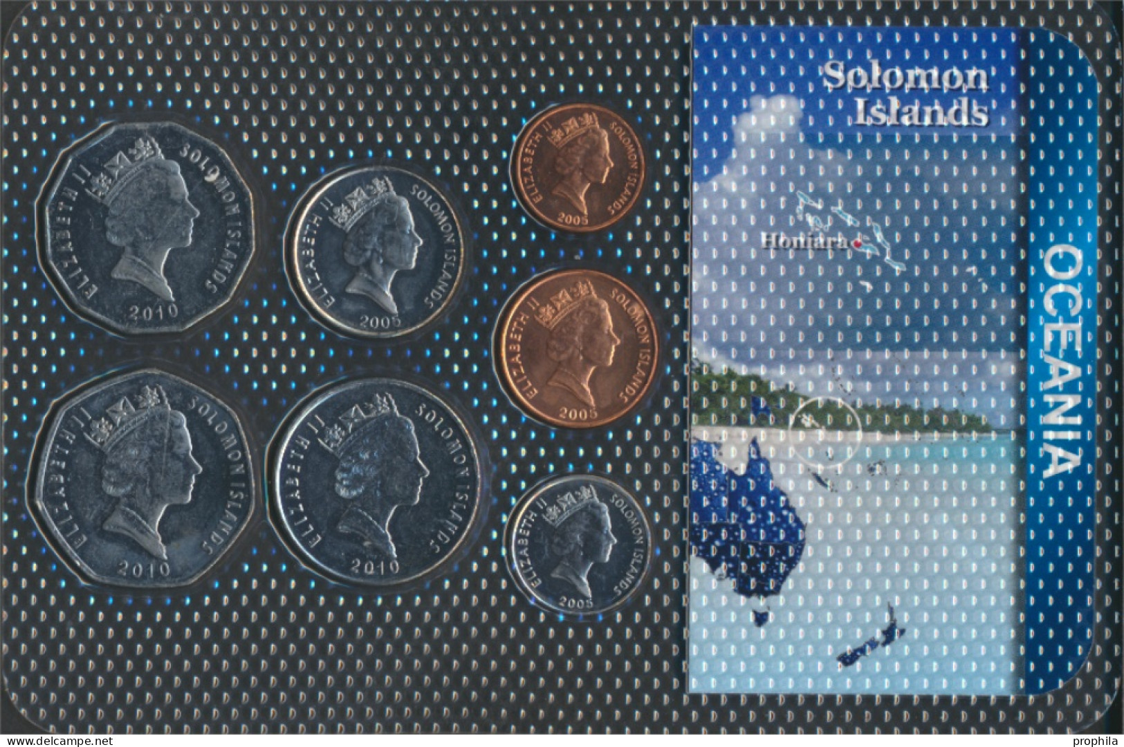 Salomoninseln Stgl./unzirkuliert Kursmünzen Stgl./unzirkuliert Ab 1987 1 Cent Bis 1 Dollar (10092007 - Islas Salomón