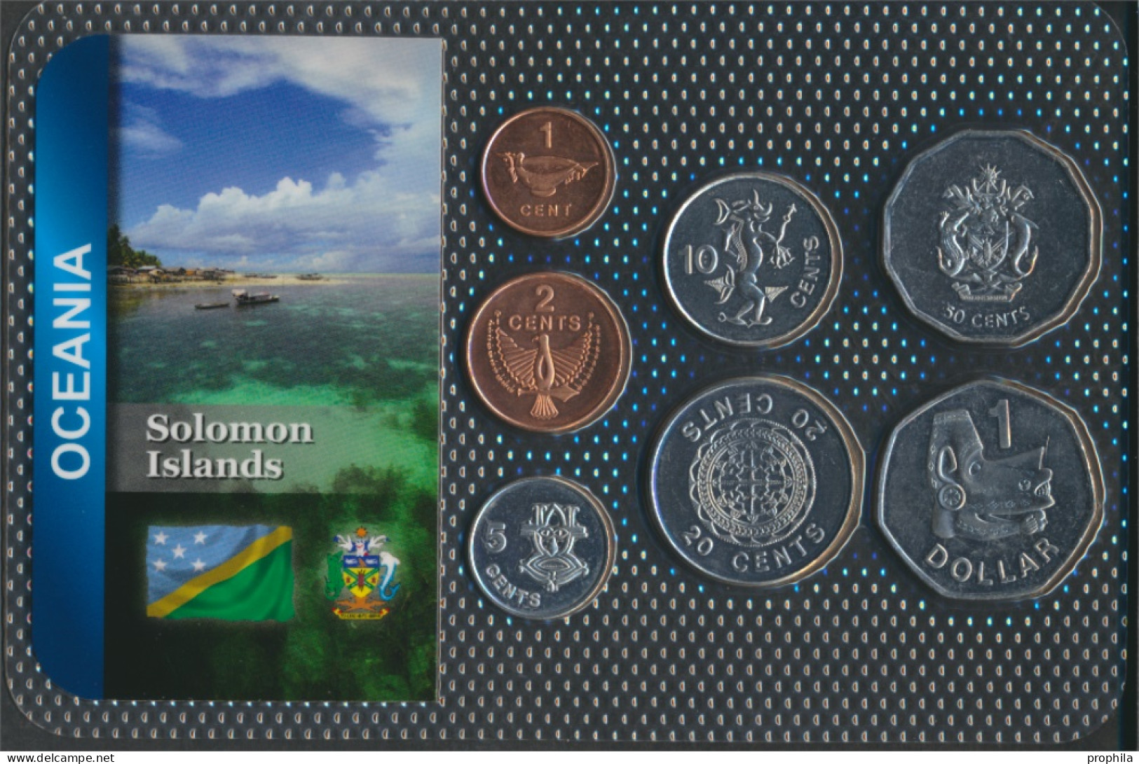 Salomoninseln Stgl./unzirkuliert Kursmünzen Stgl./unzirkuliert Ab 1987 1 Cent Bis 1 Dollar (10092008 - Solomon Islands