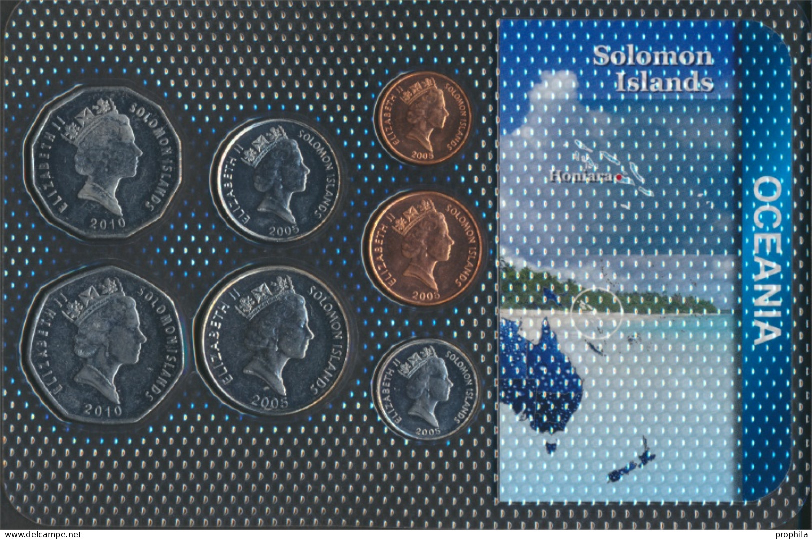 Salomoninseln Stgl./unzirkuliert Kursmünzen Stgl./unzirkuliert Ab 1987 1 Cent Bis 1 Dollar (10092008 - Solomon Islands