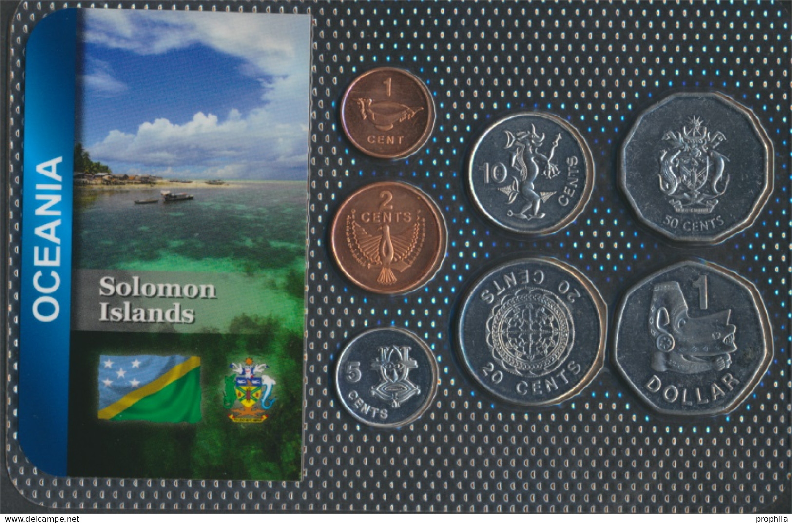 Salomoninseln Stgl./unzirkuliert Kursmünzen Stgl./unzirkuliert Ab 1987 1 Cent Bis 1 Dollar (10092009 - Solomon Islands