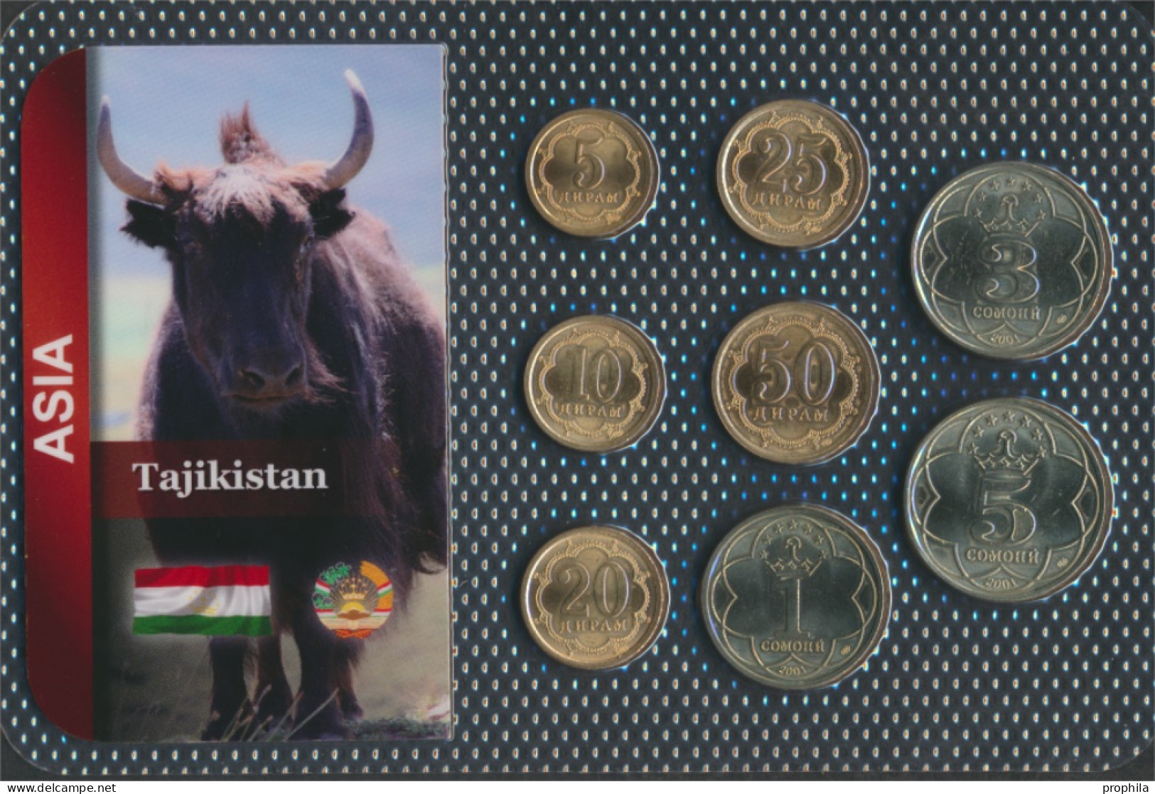 Tadschikistan Stgl./unzirkuliert Stgl./unzirkuliert Ab 2001 5 Dram Bis 5 Somoni (10092295 - Tadjikistan