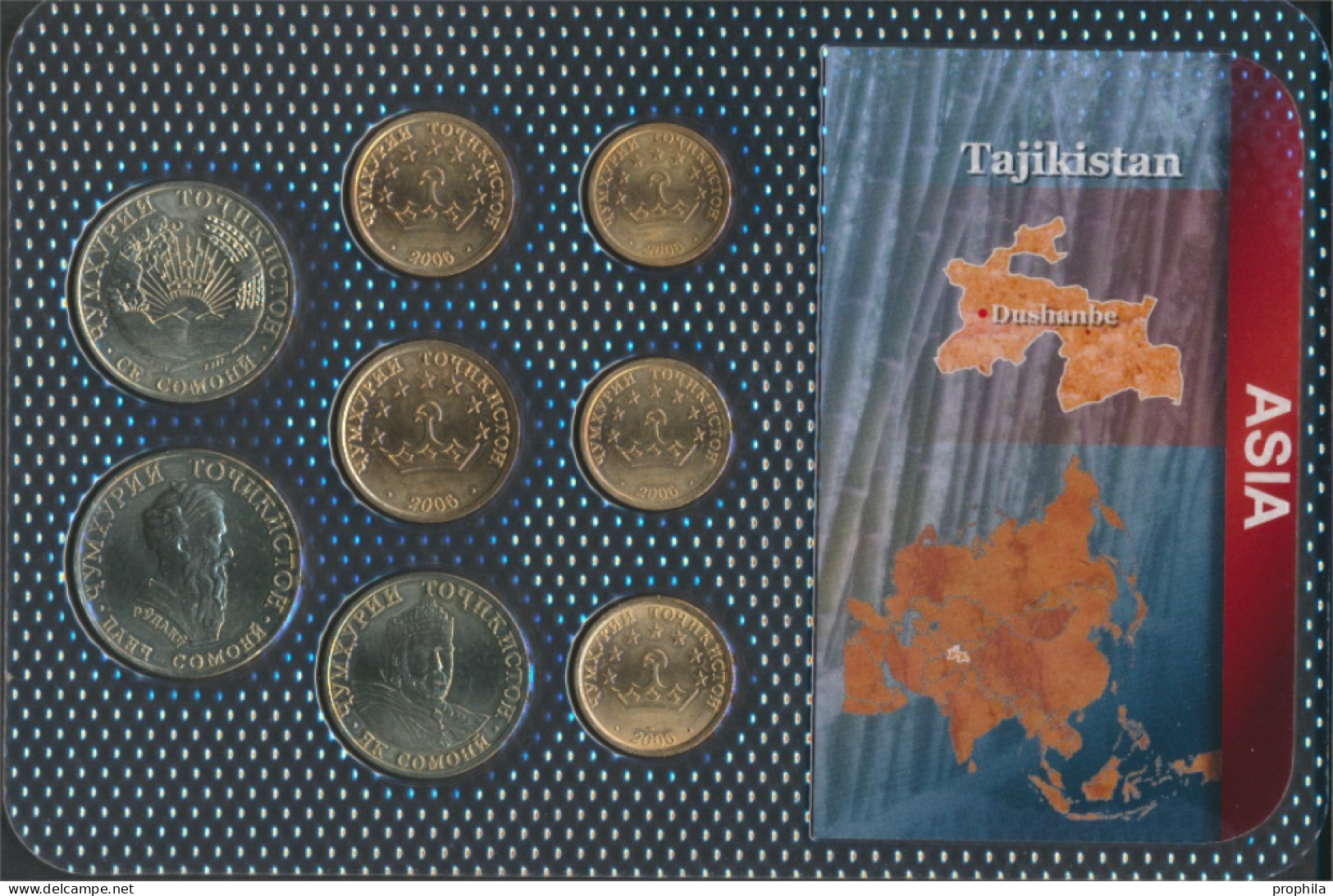 Tadschikistan Stgl./unzirkuliert Stgl./unzirkuliert Ab 2001 5 Dram Bis 5 Somoni (10092295 - Tajikistan