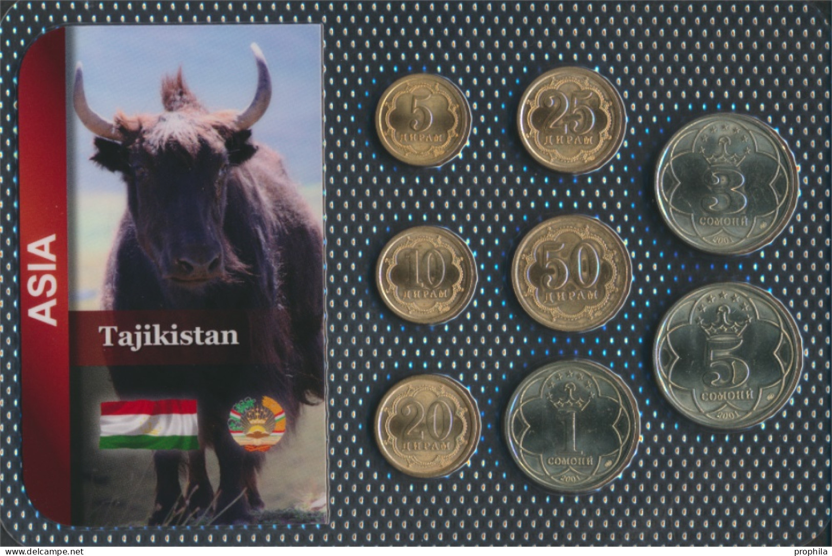 Tadschikistan Stgl./unzirkuliert Stgl./unzirkuliert Ab 2001 5 Dram Bis 5 Somoni (10092296 - Tadschikistan