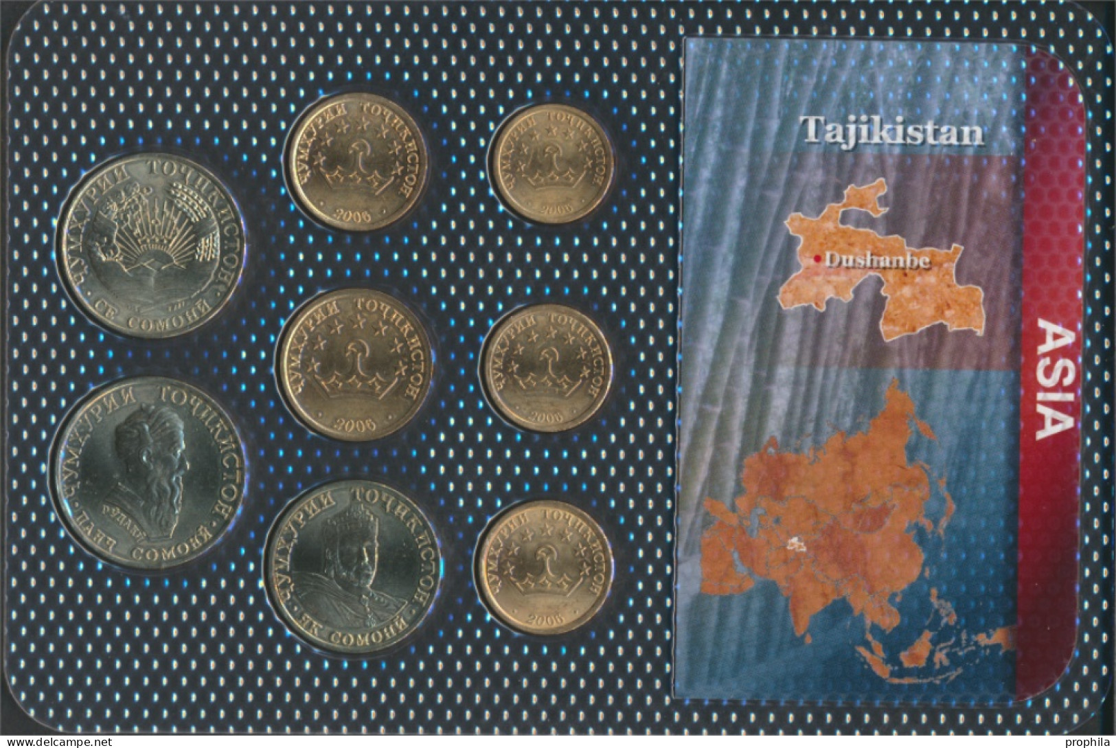 Tadschikistan Stgl./unzirkuliert Stgl./unzirkuliert Ab 2001 5 Dram Bis 5 Somoni (10092296 - Tadzjikistan