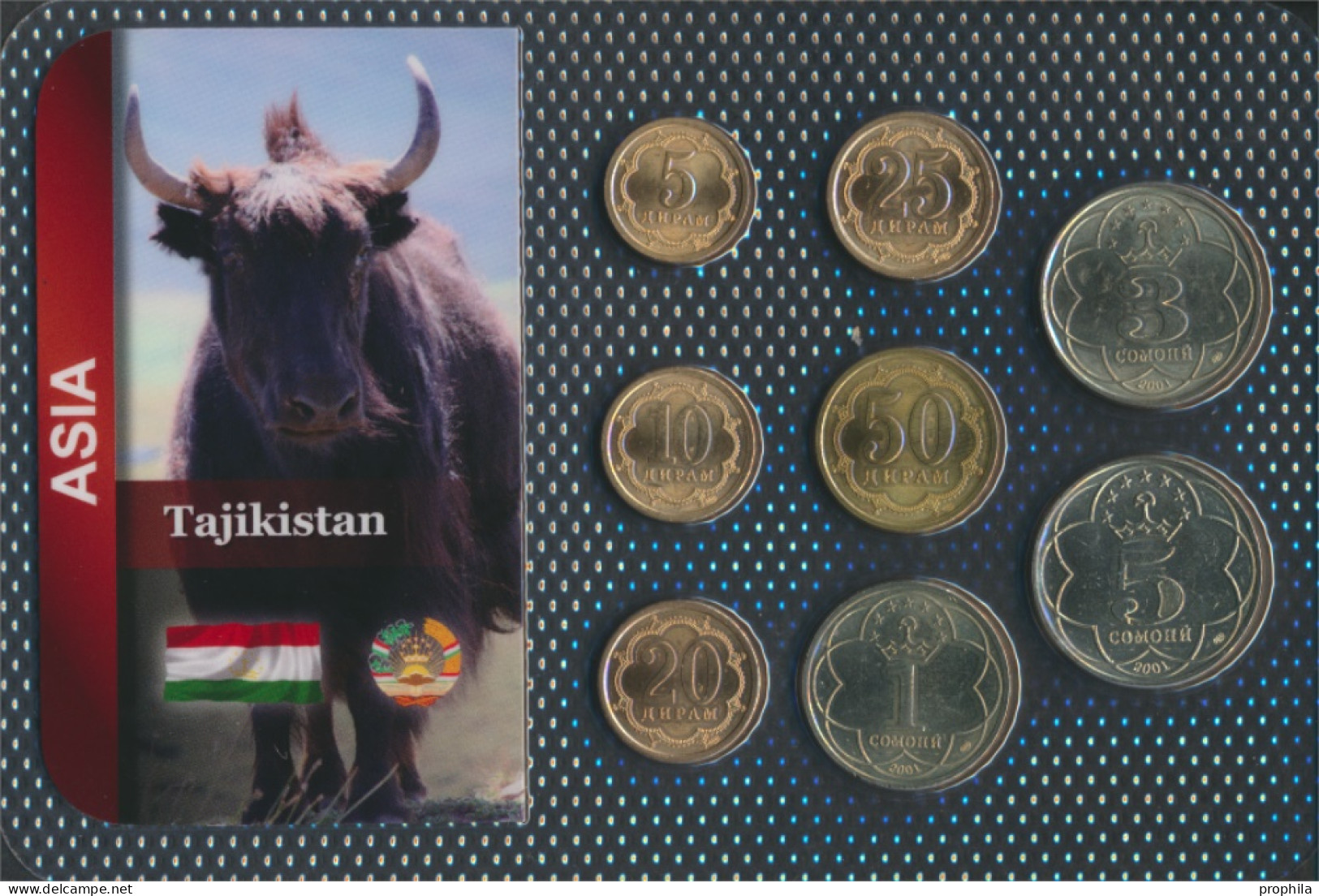 Tadschikistan Stgl./unzirkuliert Stgl./unzirkuliert Ab 2001 5 Dram Bis 5 Somoni (10092298 - Tadzjikistan