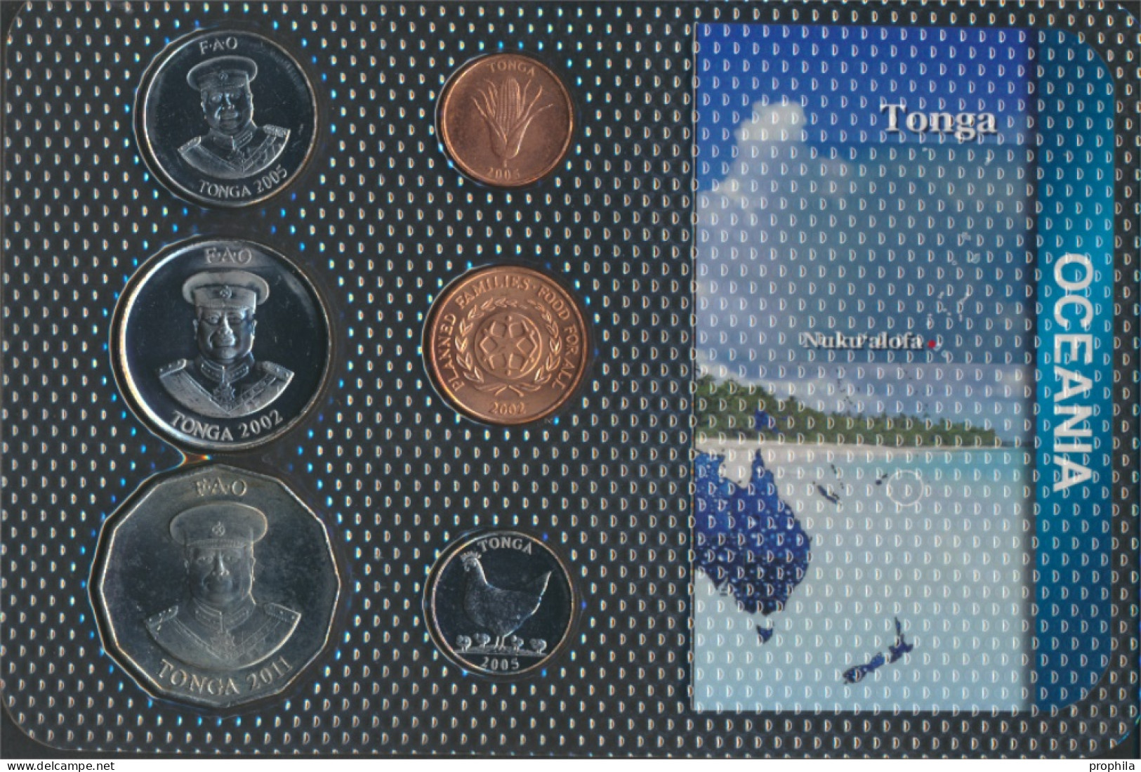 Tonga Stgl./unzirkuliert Kursmünzen Stgl./unzirkuliert Ab 1981 1 Seniti Bis 50 Seniti (10091942 - Tonga