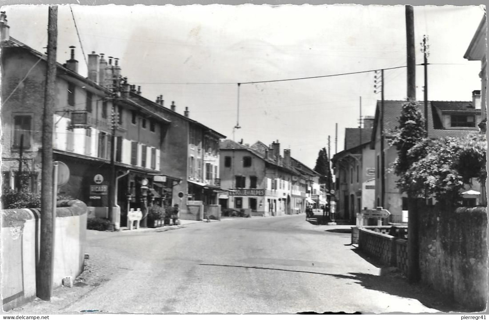 CPA-1955-74-DOUVAINE-Rue CENTRALE--Edit S.L-TBE - Douvaine